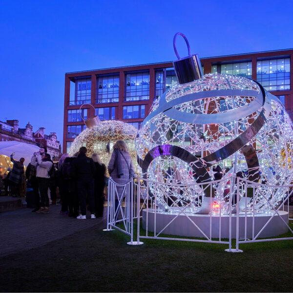 Manchester City Christmas Lights Bauble