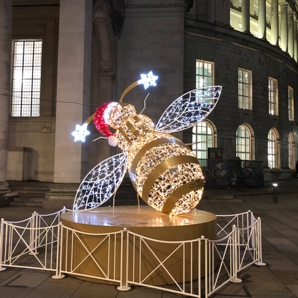 Manchester Bee Light Sculpture