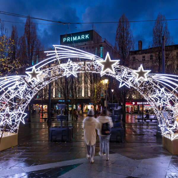 Manchester light archway