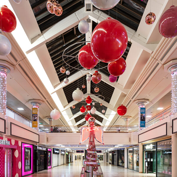metrocentre shopping centre christmas baubles