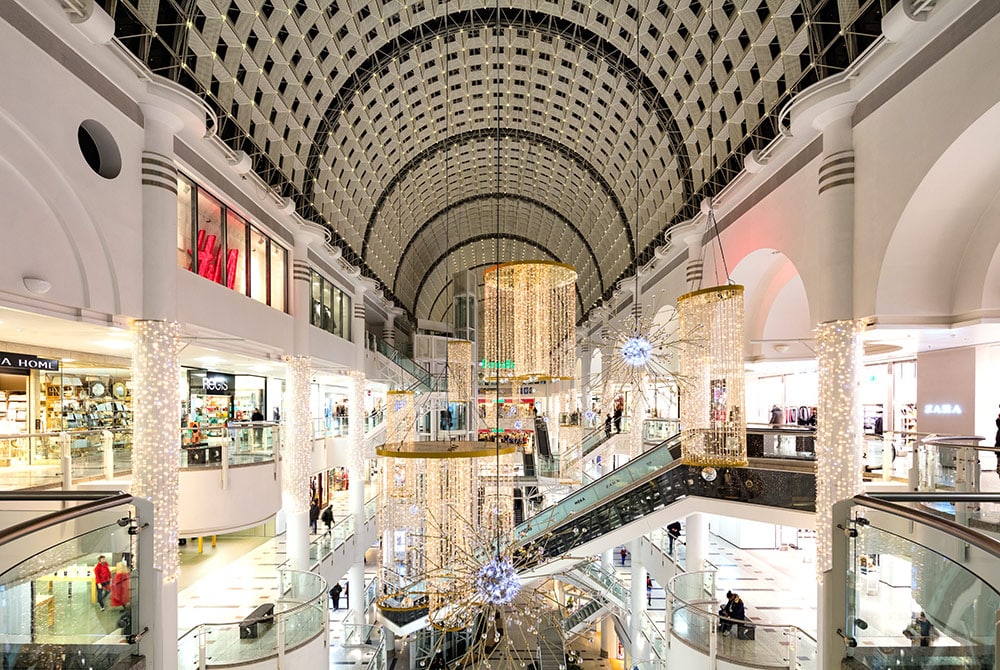 shopping centre christmas lights