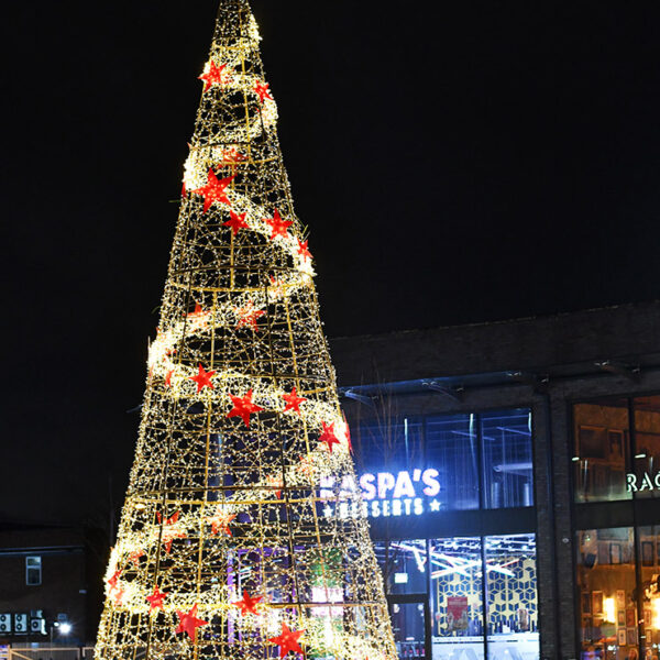 The Rock Christmas Lights by MK Illumination