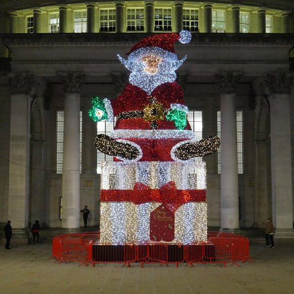 Manchester Christmas Santa by MK Illumination