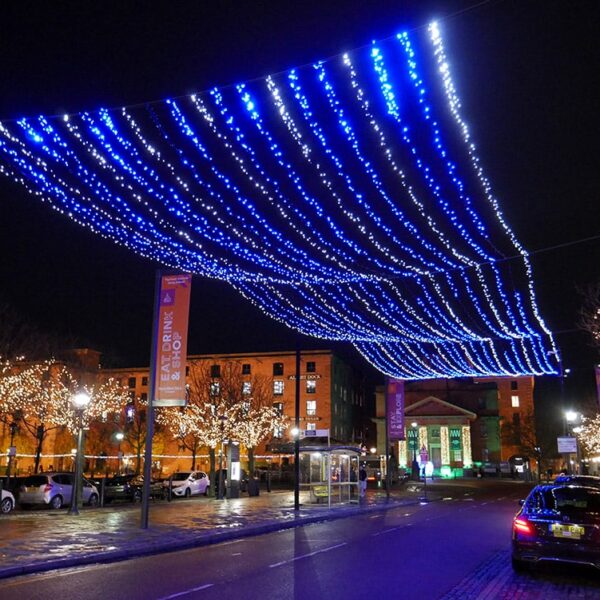 Royal Albert Dock Christmas 2023 by MK Illumination