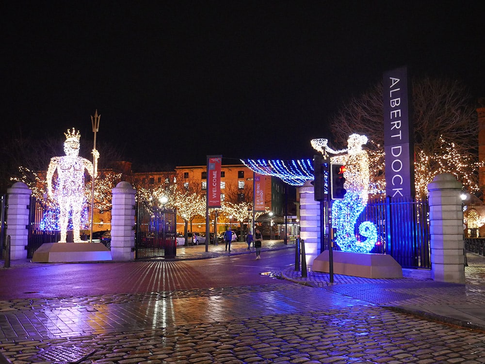 Royal Albert Dock Christmas 2023 by MK Illumination