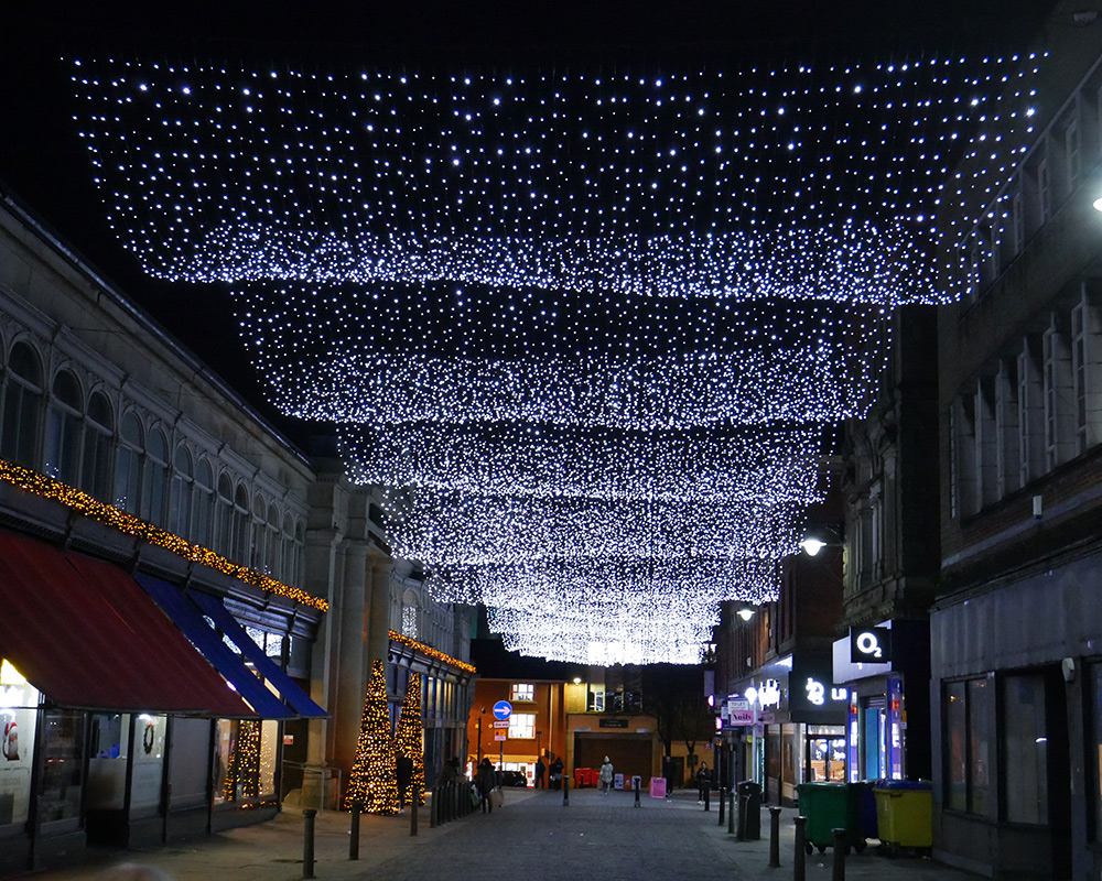 Bolton Town Centre Christmas Lights by MK Illumination