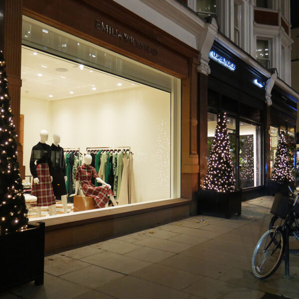 Sloane Street London High Street Christmas Lighting by MK Illumination