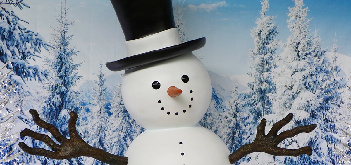 snowman christmas prop