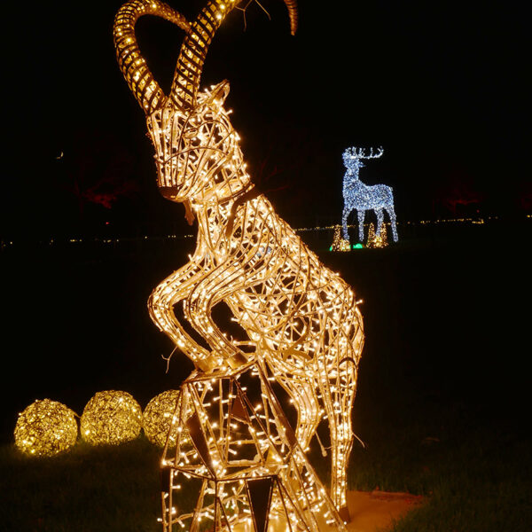 antelope light sculpture