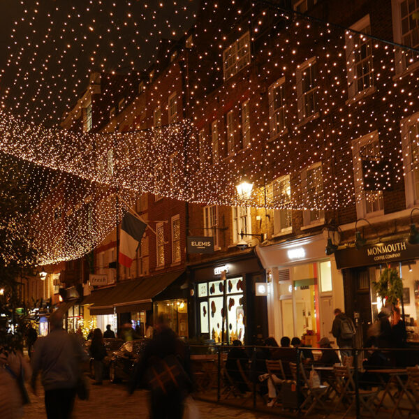 cascading outdoor christmas lights