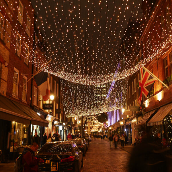 Christmas lights at Seven Dials London