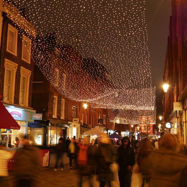Christmas lights at Seven Dials London