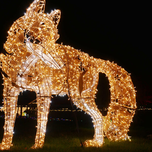 fox light sculpture