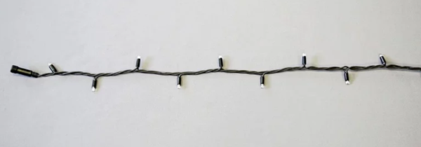 String Lite QF+® 105 LEDwh, 15 flash LEDwh, 12m black cable, 230V, 10,5W - Image 2
