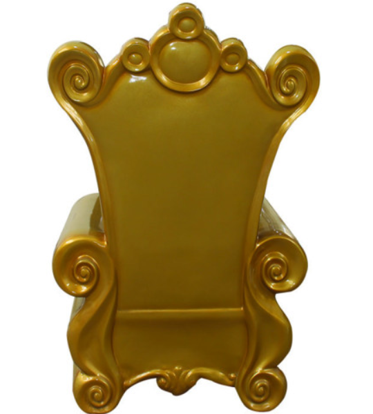 Santa Chair (Red/Gold), 105x75x145cm - Image 4