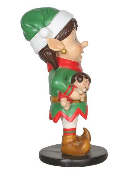 Santa Elf with Doll, 62x40x90cm - Image 5