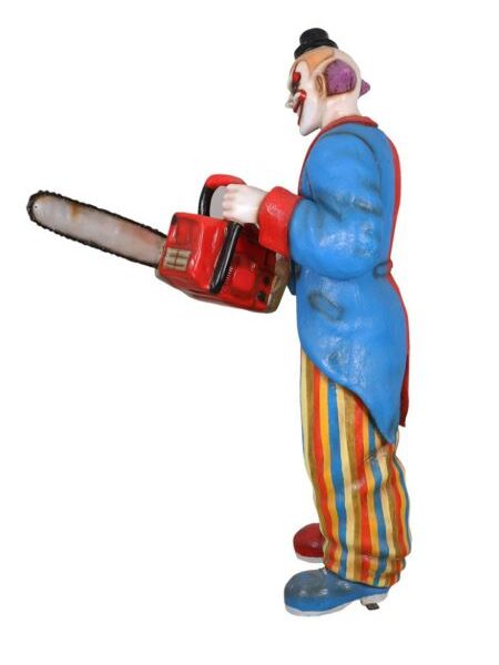 Scary Clown with Chainsaw, 135x70x190cm - Image 3