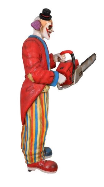Scary Clown with Chainsaw, 135x70x190cm - Image 5