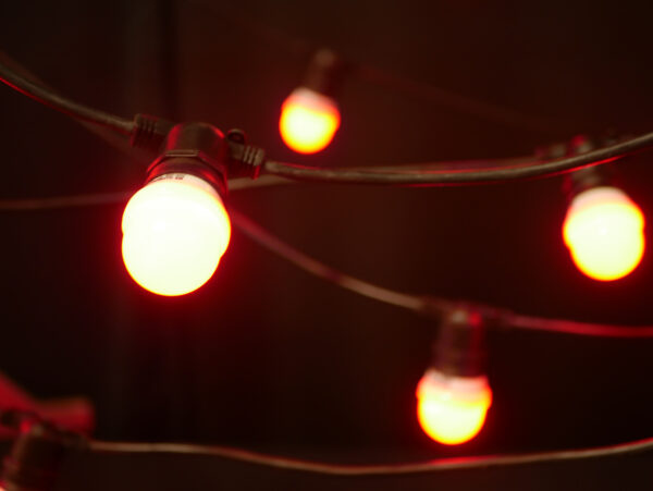 String Lite®QF+, 20 E27 sockets,10m, 2x5m without bulbs, black cable, 230V - Image 4