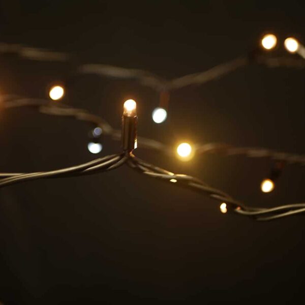 String Lite®QF+, 105 LEDww, 15 flash LEDwh, 12m, black cable, 36V, 4,3W - Image 5