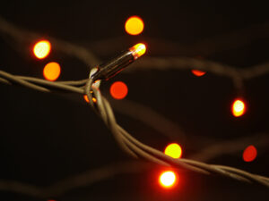 String Lite®QF+, 120 LEDam, 20m black cable, 230V, 7W