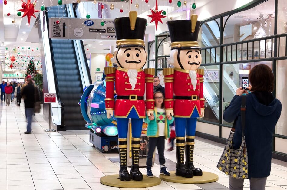 Christmas Props in Shopping Centre