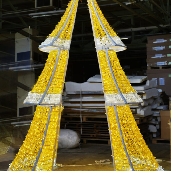 Christmas Tree Arch, 352x249x400cm, 24v, 5m Power Cord, IP65 Plug - Image 3
