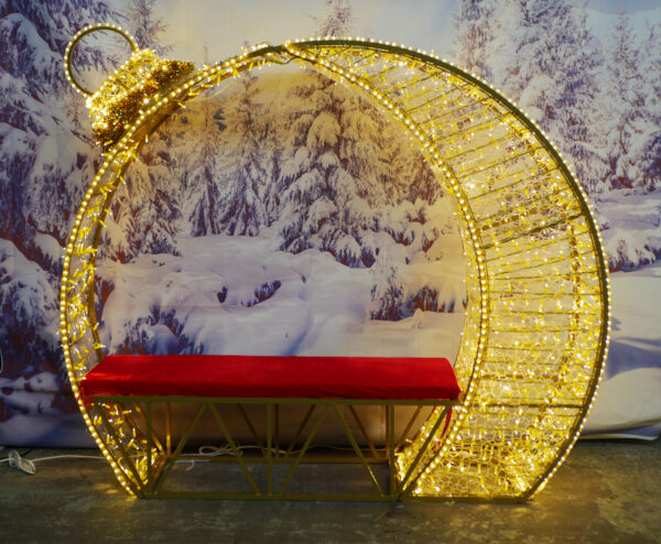 Bauble Arch, 200cm x 50cm x 180cm, 24v 5m Power Cord, IP65 Plug - Image 2