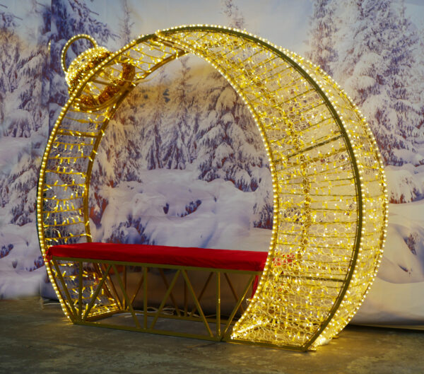 Bauble Arch, 200cm x 50cm x 180cm, 24v 5m Power Cord, IP65 Plug - Image 5