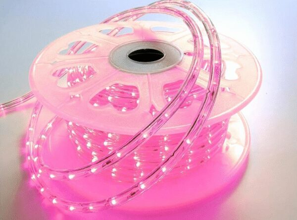 Rope Light 30/36V QF+, 20m, LED pink ø 13 mm, 10 LED/0,33m, Cutting unit: 0,33m, 30W - Image 4