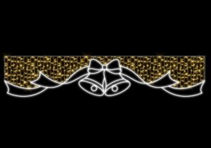 Bell & Ribbon, 300x60cm, 230v, 5m Power cord & 3-pin Mains Plug