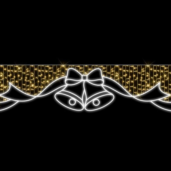 Bell & Ribbon, 300x60cm, 230v, 5m Power cord & 3-pin Mains Plug - Image 2