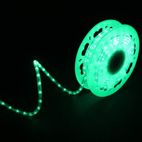 Rope Light 30 QF+ ø13mm x45m, LEDgr, Cut Every 1m/30LEDs - MK Illumination