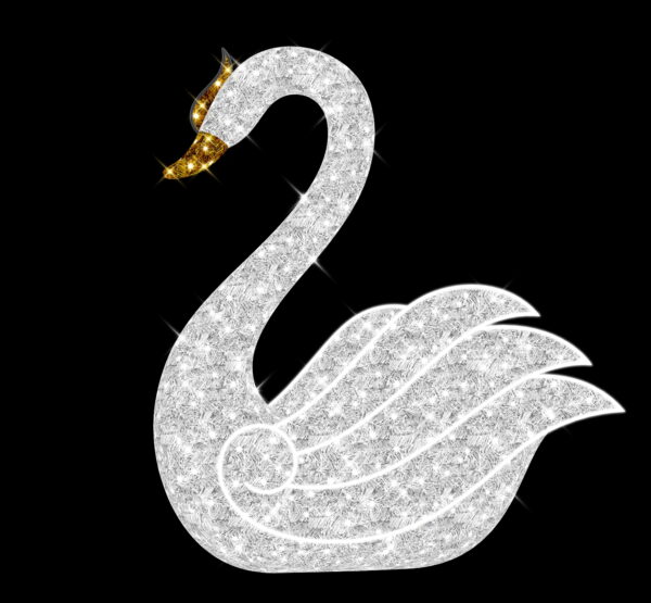Swan, 125x90x155cm, 24v, 5m Power Cord, IP65 Plug