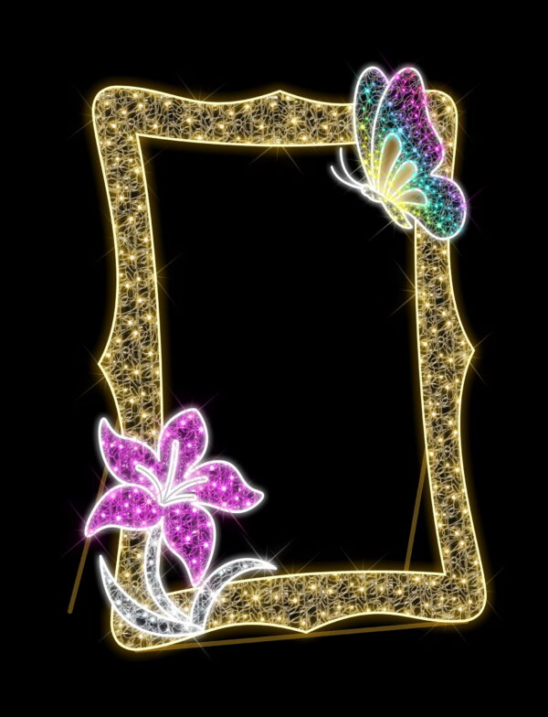Flowers Photo Op, 240x178cm, 24v, 5m Power Cord, IP65 Plug