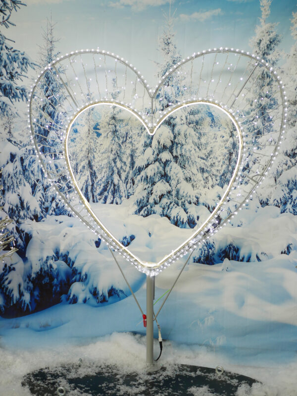 Photopoint Heart  DUAL WH+BL 160cm x 200cm x 75cm - Image 4