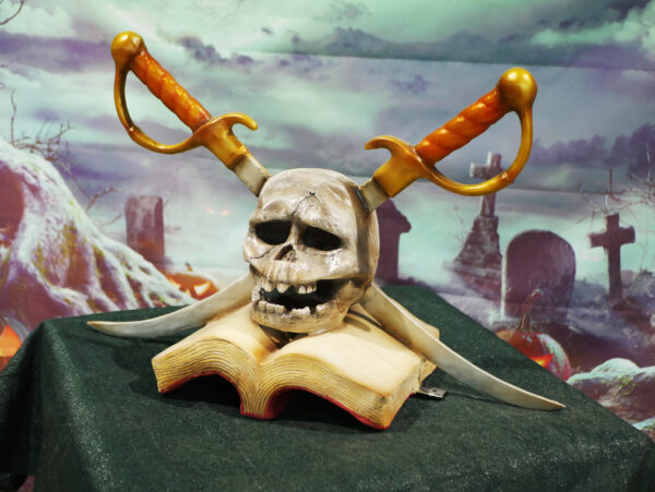 Skull on a Book, 25cm x 60cm x 50cm - Image 5