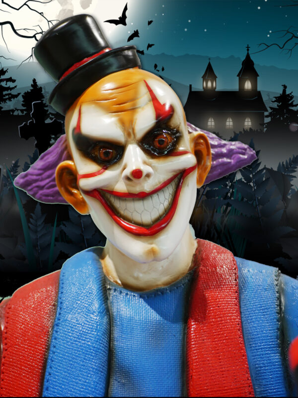 Scary Clown with Chainsaw, 135cm x 190cm x 170cm - Image 6