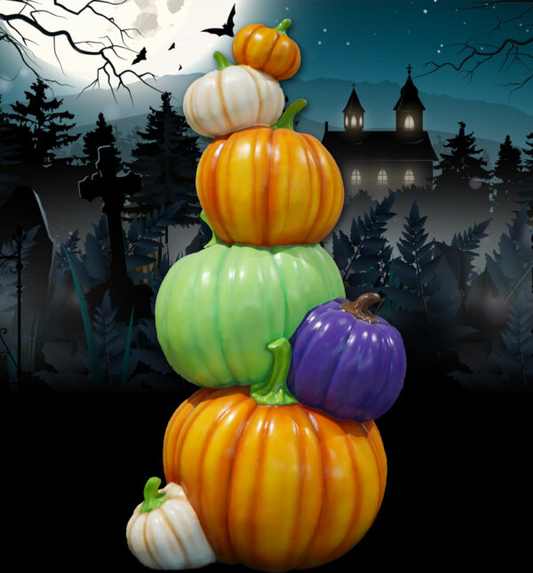 Winter Pumpkin Tower, 122cm x 244cm x 106.5cm - Image 2