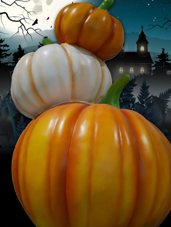 Winter Pumpkin Tower, 122cm x 244cm x 106.5cm - Image 3