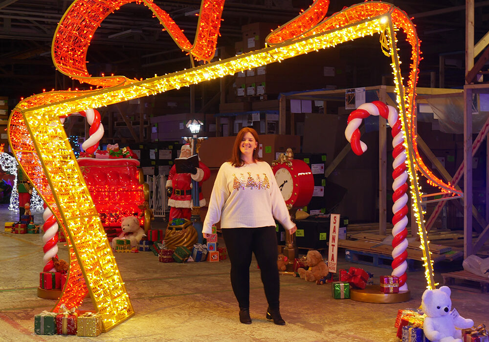 Christmas Present walk through archway