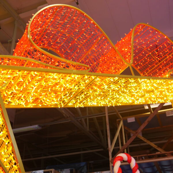 Bow & Ribbon Archway, 370x80x320cm, 24v, 5m Power Cord, IP65 Plug - Image 4