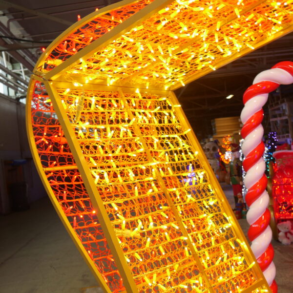 Bow & Ribbon Archway, 370x80x320cm, 24v, 5m Power Cord, IP65 Plug - Image 5