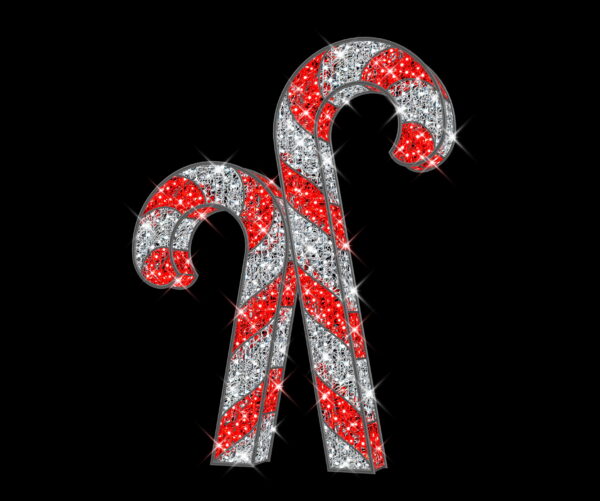 Candy Canes, 200x20x160cm, 24v, 5m Power Cord, IP65 Plug