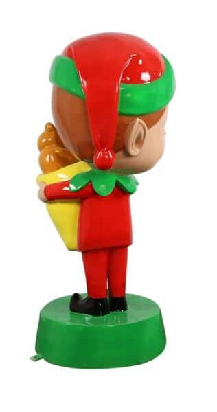4.5ft Elf with Toy Bag, 66x60x137cm - Image 5