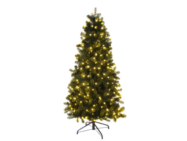 Deluxe Slim Mayberry PreLit Tree, 152cm x 91cm 301 WA WH LEDs 24V, 705 Tips Incl Metal Stand