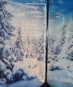 Gentle Branch Lamppost 90x240cm WA WH LED w/WH FL 230V 25W