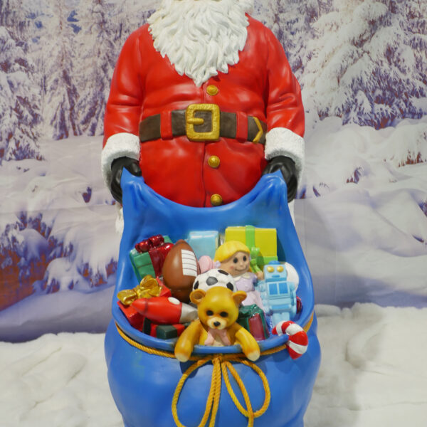 Santa with Gift Sack, 78x109x180cm - Image 6