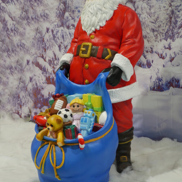 Santa with Gift Sack, 78x109x180cm - Image 10