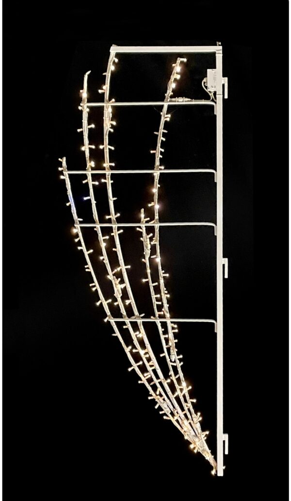 Gentle Branch Lamppost 90x240cm WA WH LED w/WH FL 230V 25W - Image 3